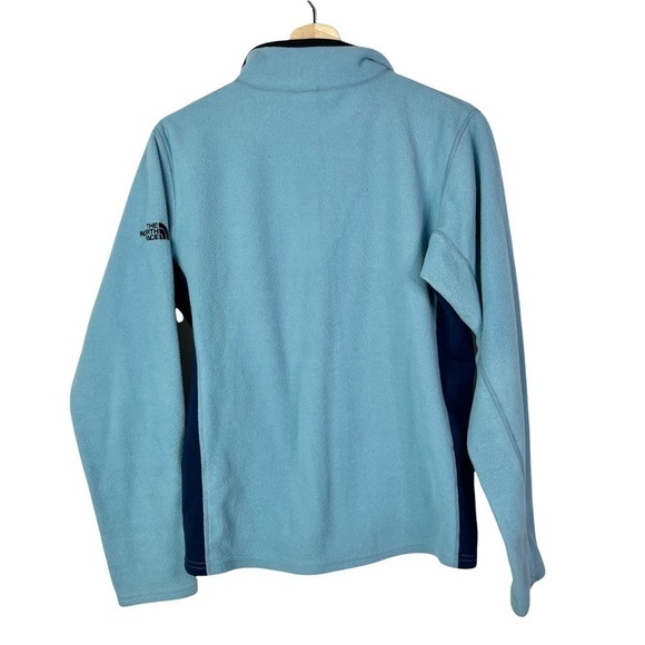 The North Face Blue Fleece Polartec 1/4 Zip Pullover L - Picture 2 of 4